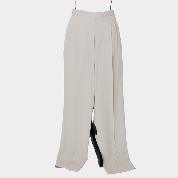 Alex New York neutral sand tan pantsuit tailored high waist monohchomatic 10 - Picture 12 of 16